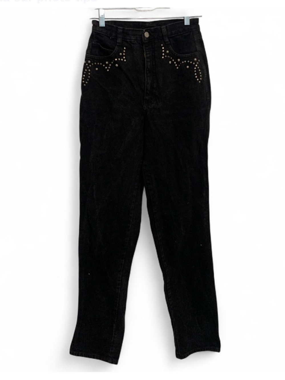 Vintage Roper Black High-Rise Studded Western Jeans
